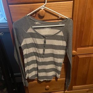 Striped thermal long sleeve